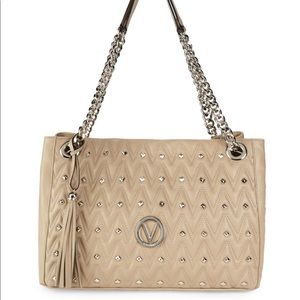 Authentic Valentino Quilted Leather Shoulder Bag